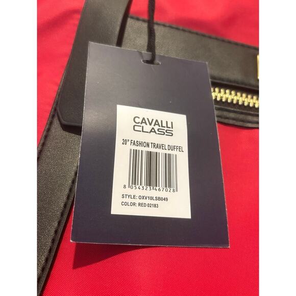Cavalli Class by Roberto Cavalli Two Tone Travel Duffel NWT $325 - Picture 4 of 9